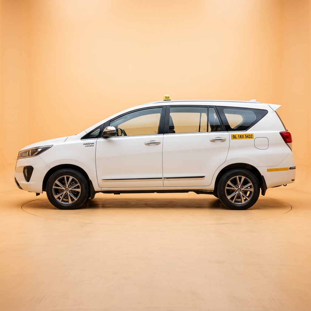 Toyota Innova Crysta white taxi Kutch